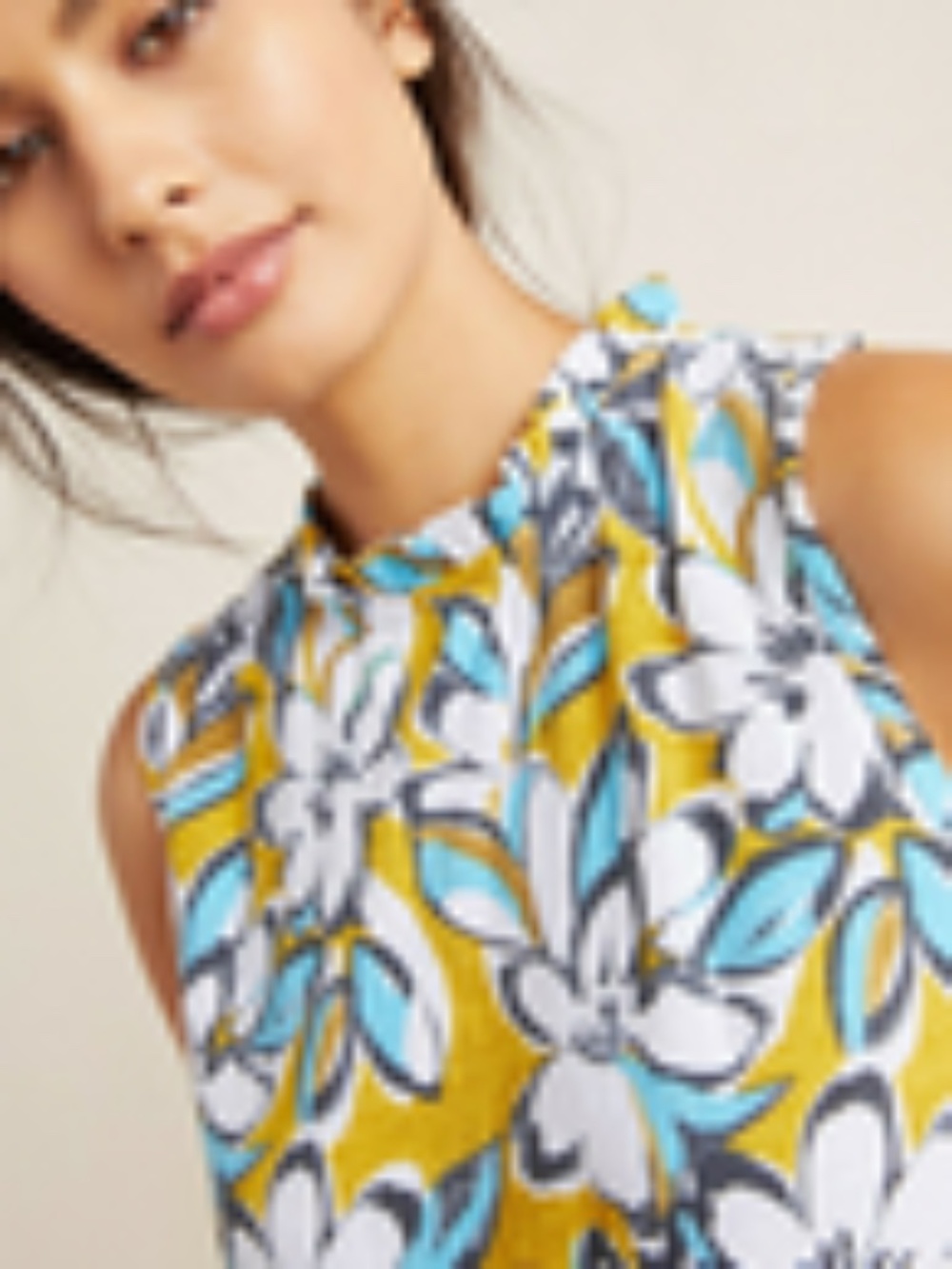 Anthropologie T.La Floral Sleeveless Top